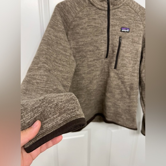 Patagonia Mens Better Sweater Quarter Zip in Pale Khaki - Picture 6 of 8